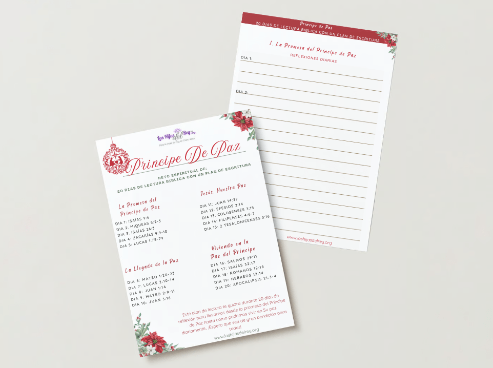 Únete al Reto de 20 Días de Lectura Bíblica: Príncipe de&nbsp;Paz!